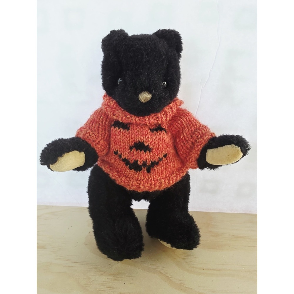 Vintage 1992 Halloween Bear Gund Plush Stuffed Animal  Small 9"